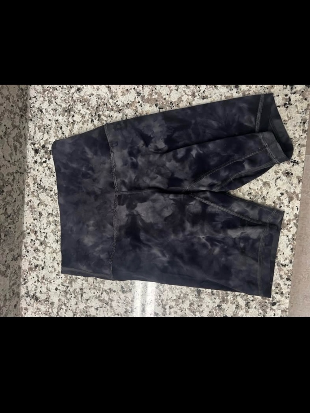Lulu Black Camo High-Waist Biker Shorts